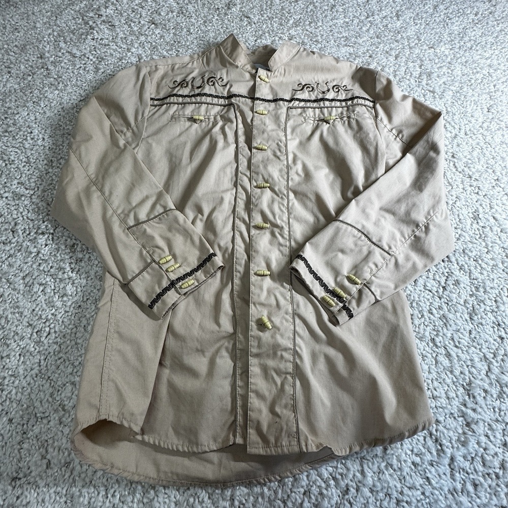 VTG Ace Of Diamonds Shirt Youth 18 Western  EMBROIDERED‎ COWBOY